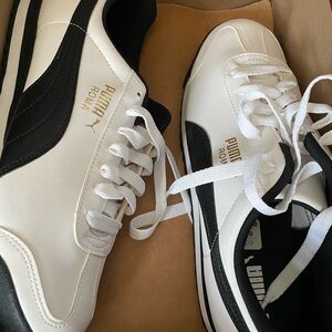 Puma Classic Black and White Sneakers